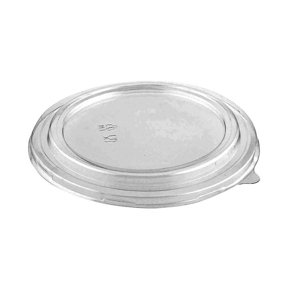 PET Dome Lid for 16, 20, 26, 32oz Round Deli Kraft Paper Container (360/CS)