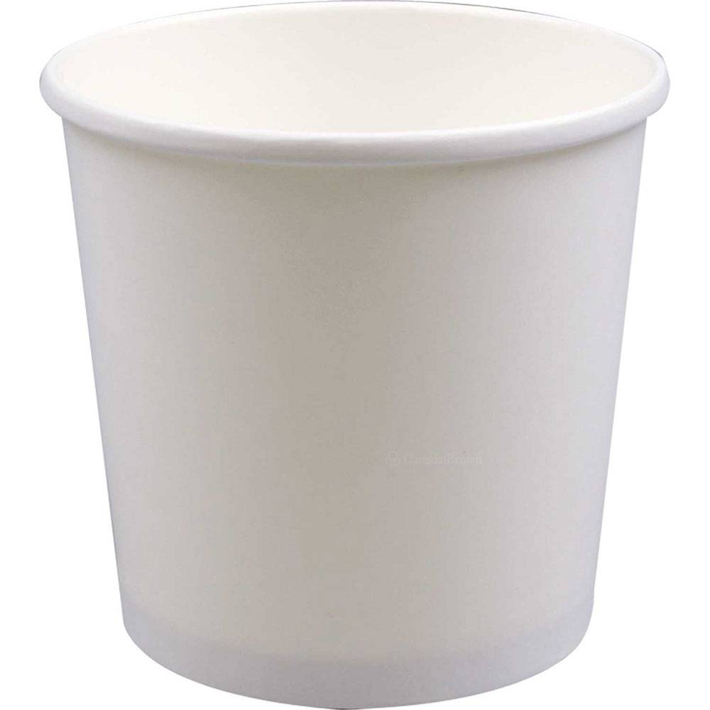 32oz White Deluxe Paper Food Containers (500/Case)