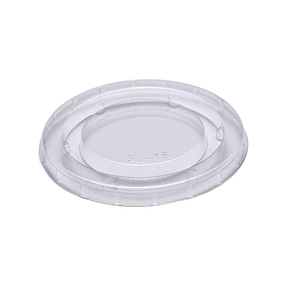 PLA Lid for 4,7,9oz Clear PLA  Compostable Cup (100% Compostable) (2000/CS)