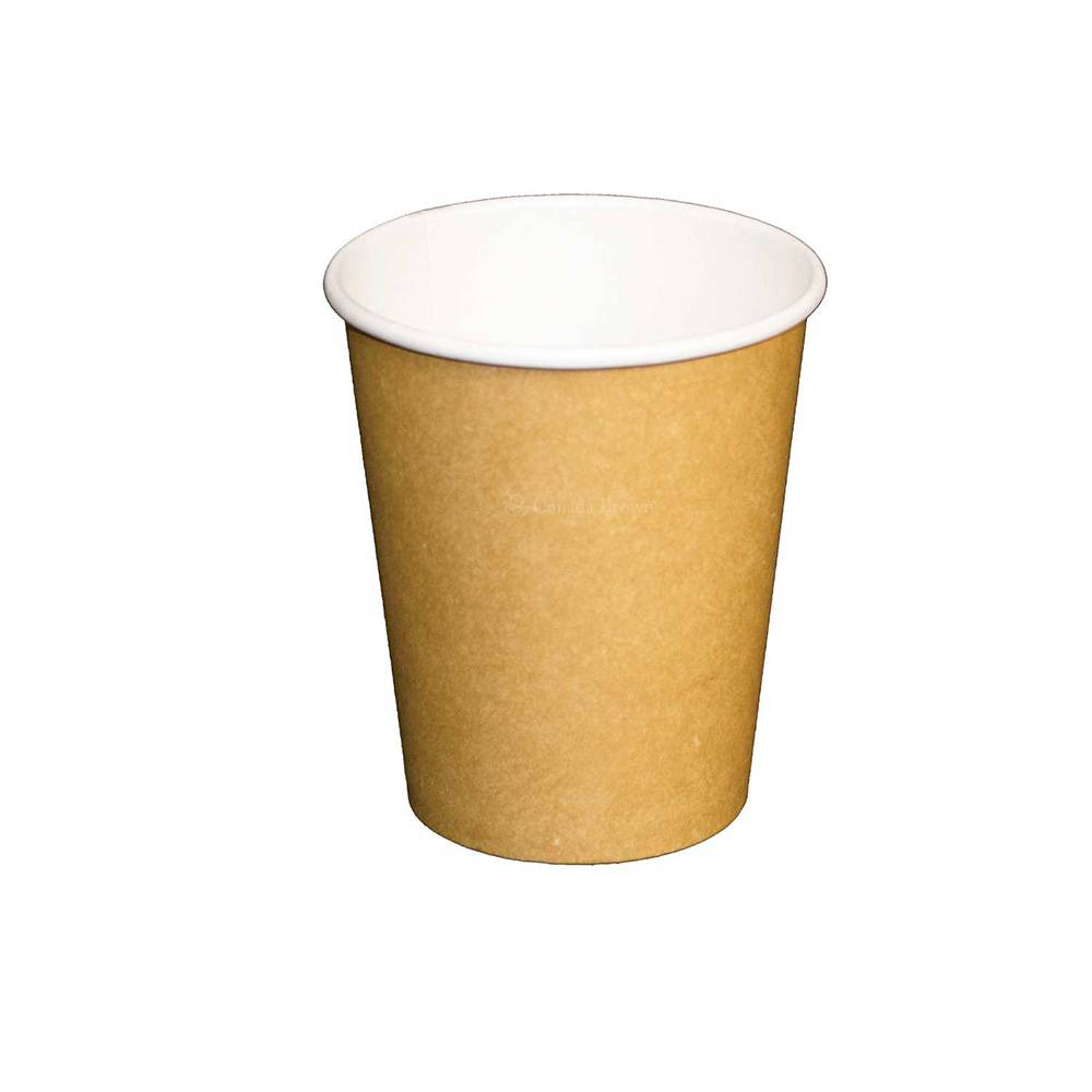 8oz PLA Lined Single Wall Kraft Paper Cup (1000/CS)