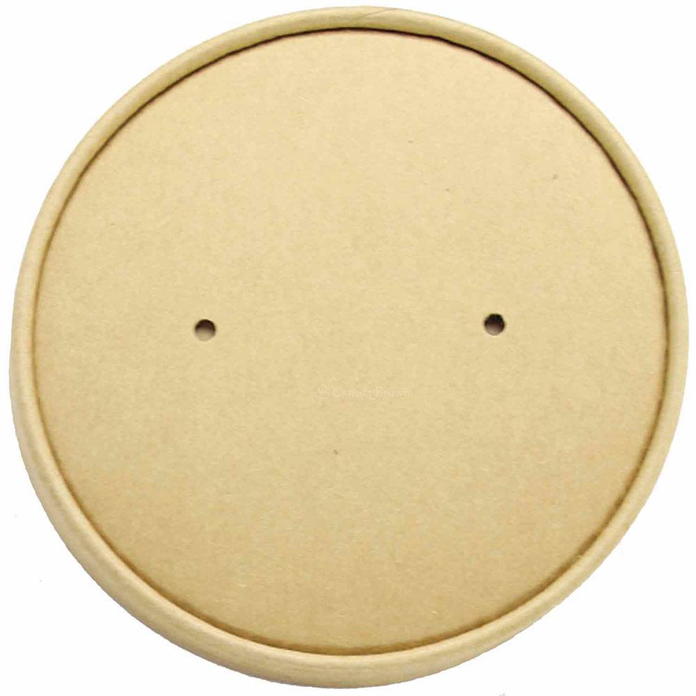 Vented Kraft Paper Lid for 24oz/32oz (500/Case)