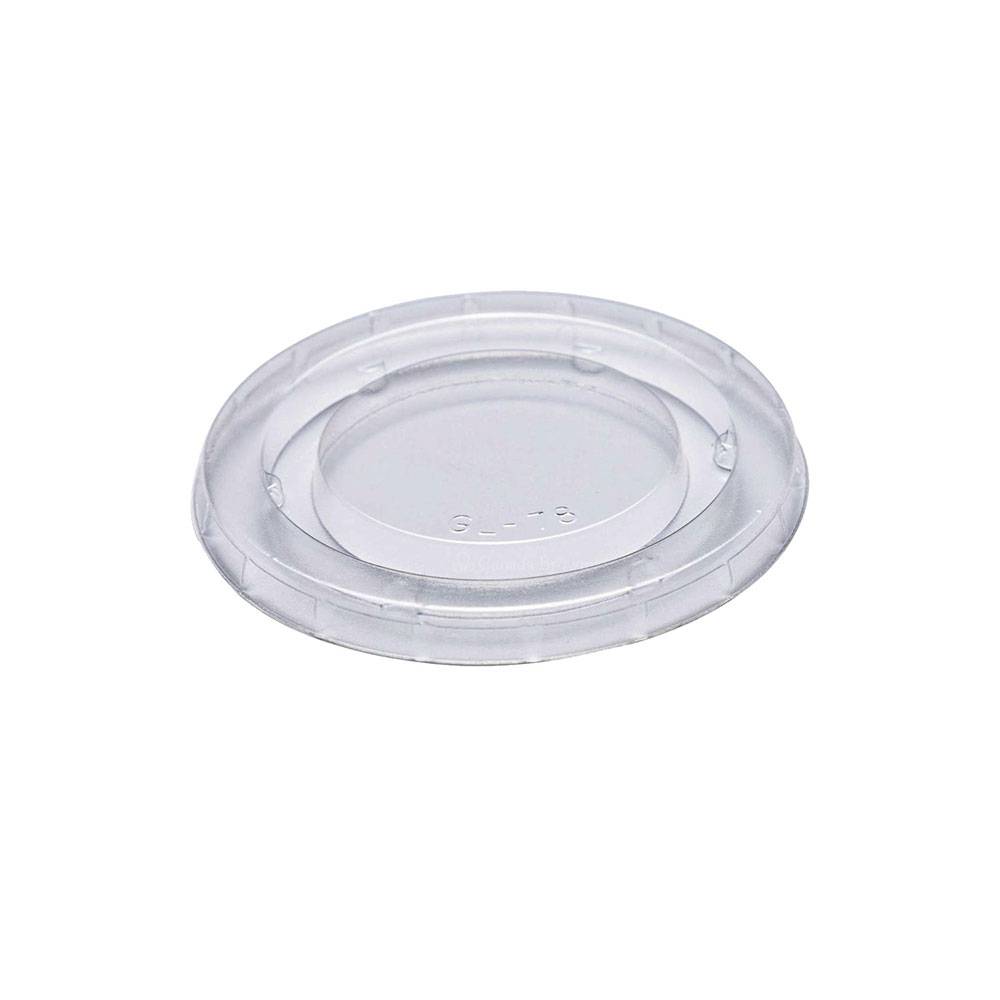 Lid for 2oz Clear PLA Compostable Portion Cup (2000/CS)