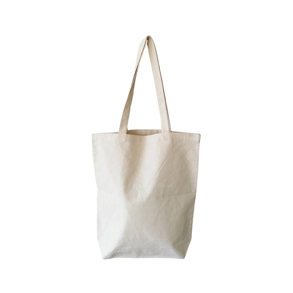 13.7 x 15.7 Custom Printed Natural 170GSM Cotton Reusable Bags (50/Case)