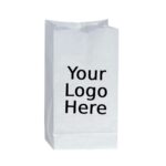 25LB Grocery 8.25" x 5.188" x 18" Custom Printed  White SOS Paper Bags (500/CS)