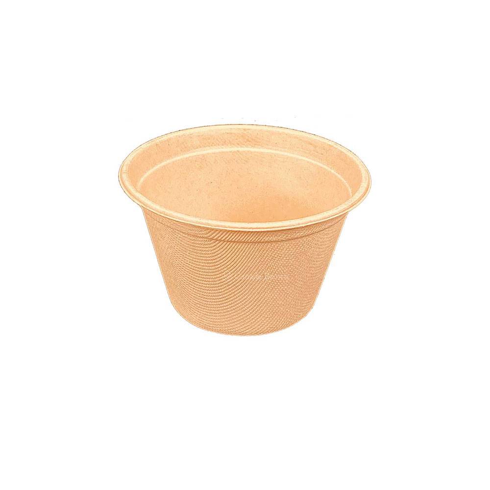 12oz Sugar Cane Natural Fibre Barrel Bowl (100% Compostable) (1000/Case)