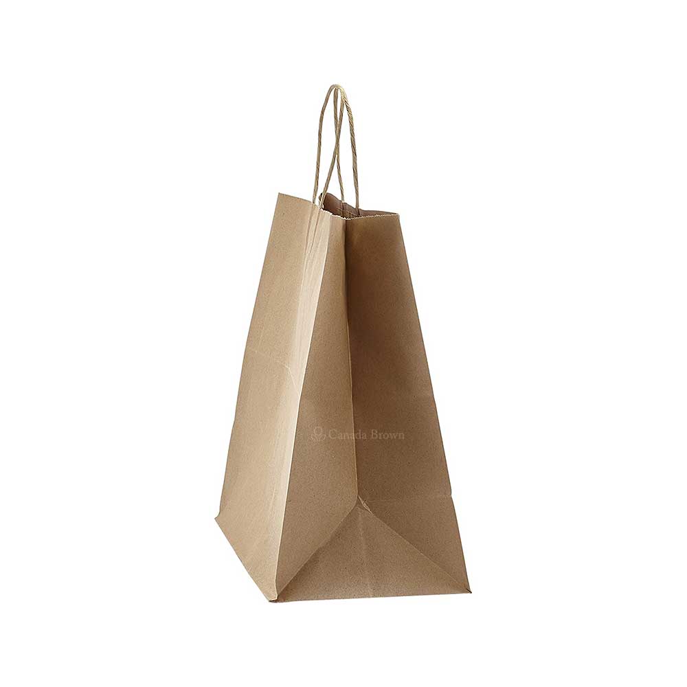 Heavy Duty 13" x 10" x 16" Kraft Twisted Handle  Paper Bags 200/Case