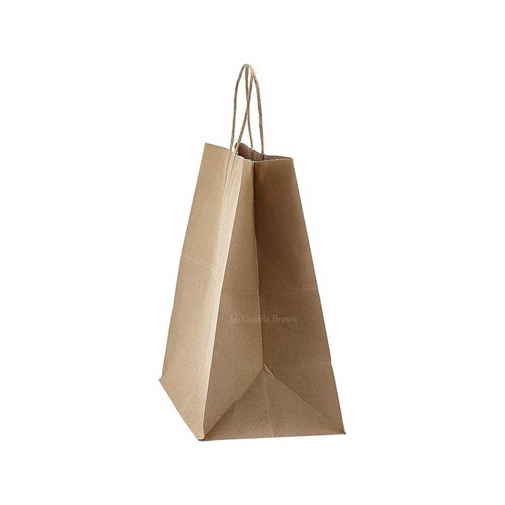 12" x 7" x 17" Kraft Twisted Paper Bags 250/Case