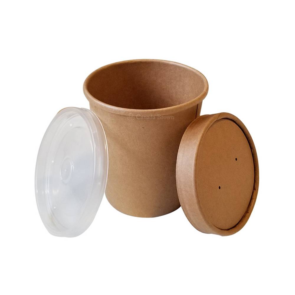 16oz Kraft Paper Soup Container (500/Case)