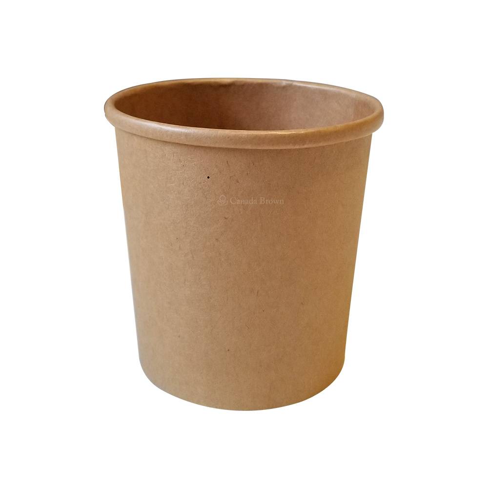 24oz Kraft Deluxe Paper Food Container (107mm) (500/CS)