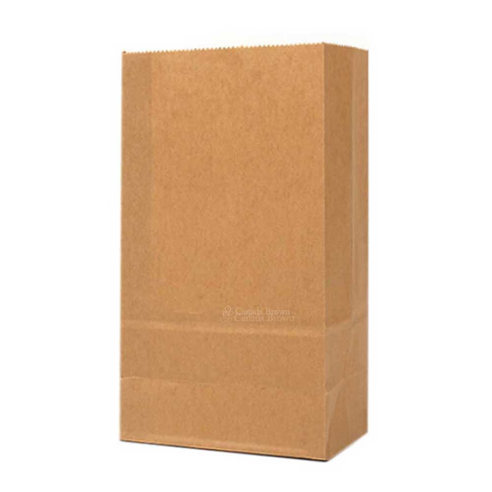 12" x 7" x 17" 1/6 Kraft SOS Paper Bags (500/CS)