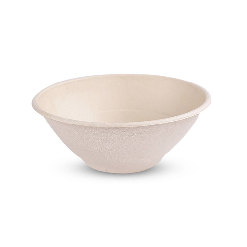 40oz Bagasse Natural Kraft Bowls (500/CS)