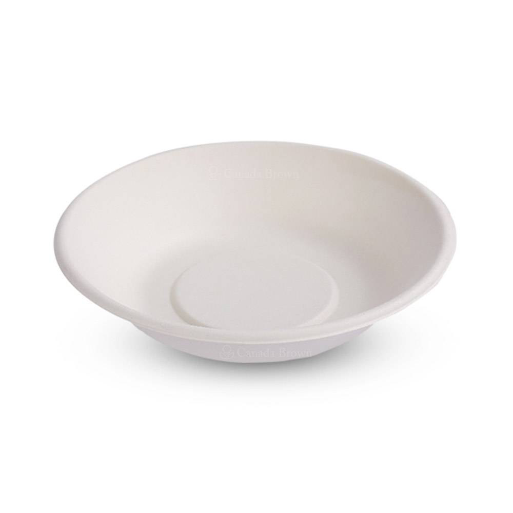 6" Bagasse Round Natural Kraft Bowls (1000/CS)