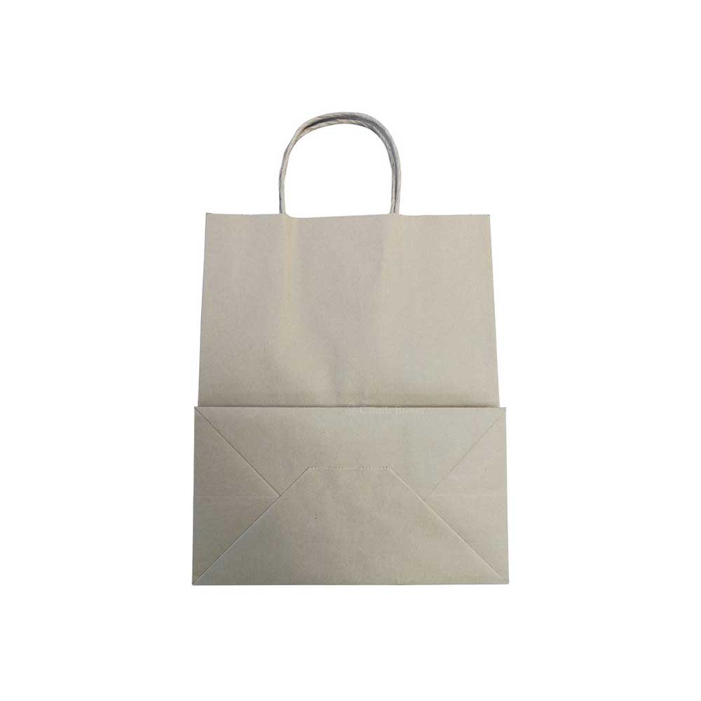 8" X 4.25" X 10.25" Heavy Duty Kraft Twisted Handle Paper Bags 250/Case