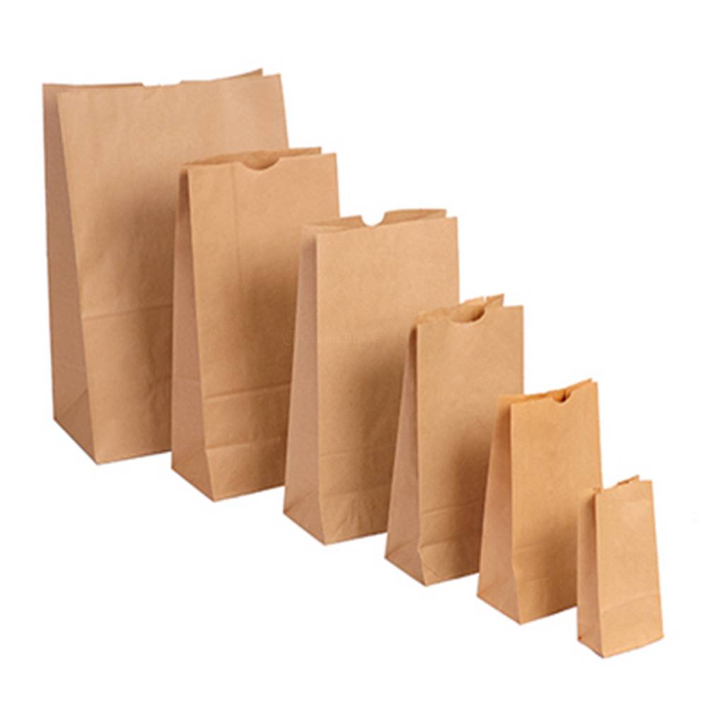 5.13" x 3.38" X 10.88" Kraft SOS Paper Bags (500/BDL)