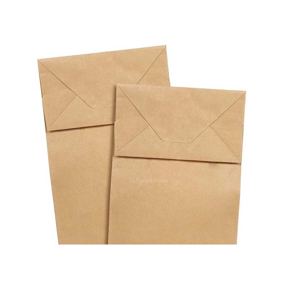 12" x 7" x 17" 1/6 Kraft SOS Paper Bags (500/CS)