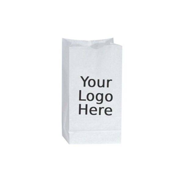 10LB Custom Printed White SOS Paper Bags (500/CS)