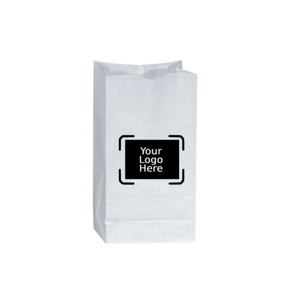 12LB  Custom Printed White SOS Paper Bags (500/CS)