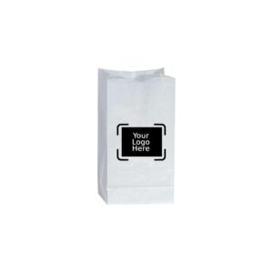 3LB Custom Printed White SOS Paper Bags (500/CS)