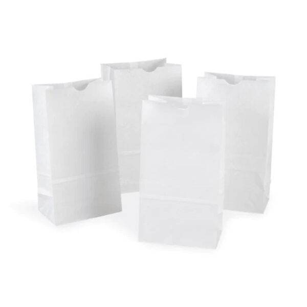 6LB White SOS Paper Bags (500/BNDL)