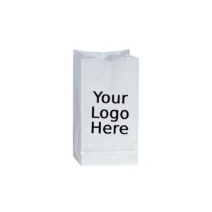 5LB Custom Printed White SOS Paper Bags (500/CS)