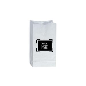 5LB Custom Printed White SOS Paper Bags (500/CS)