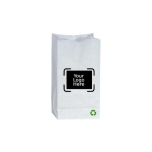 8LB Custom Printed White SOS Paper Bags (500/CS)