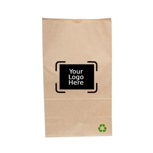 14LB Custom Printed Kraft SOS Paper Bags (500/CS)