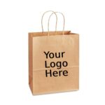 14" x 10" x 15.75" Custom Printed White Twisted Handle Paper Bags (150/CS)