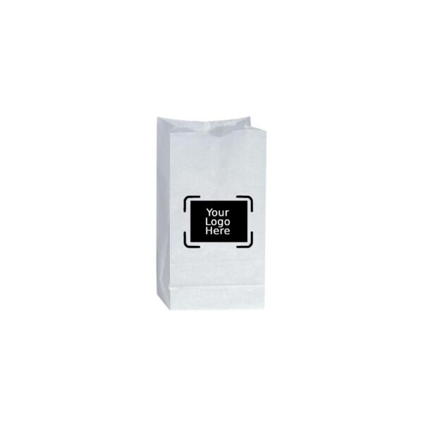 1LB Custom Printed White SOS Paper Bags (500/BNDL)