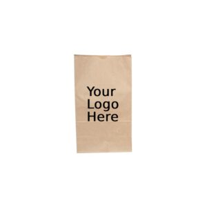 Custom Printed Kraft Paper Grocery Bags (500/Case) 2LB 4.3125 x 2.4375 x 7.875