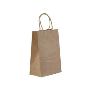 8″ X 4″ X 10″ Kraft Twisted Handle Paper Bags (250/CS)