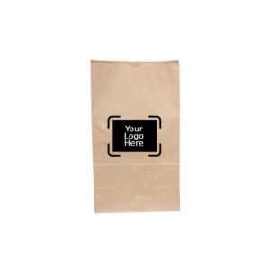 8LB Custom Printed Kraft SOS Paper Bags (500/CS) 6.125" x 4" x 12.375"