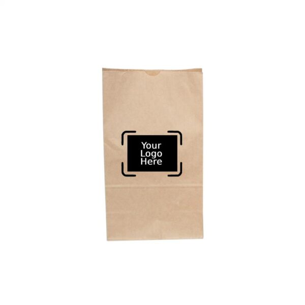 8LB Custom Printed Kraft SOS Paper Bags (500/CS) 6.125" x 4" x 12.375"