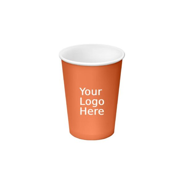 8oz PLA Compostable Custom Printed Single Wall Paper Cups (1000/CS)