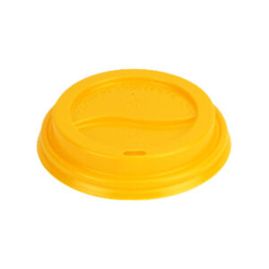 Lid Cup Dome 10-24oz  Yellow  Cup (1000/CS)