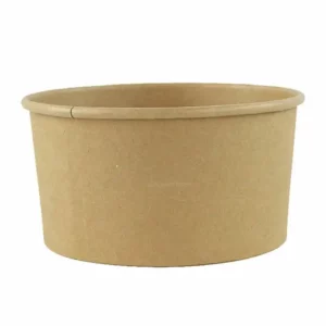 32oz Custom Printed PE Lined Kraft Deli Paper Container (360/CS)