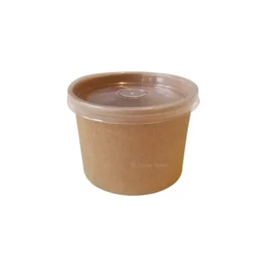 8oz Custom Printed Kraft Paper Soup Container (500/Case)