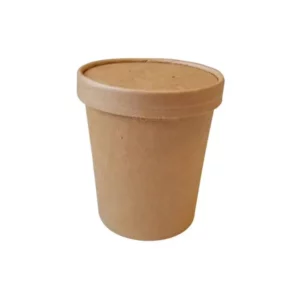 16oz Custom Printed Kraft Paper Soup Container (500/Case)