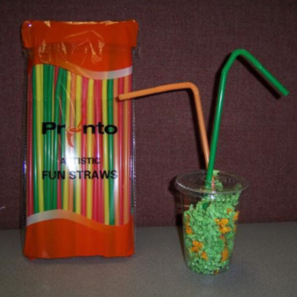 10.75" Mxd Colors Paper Straws